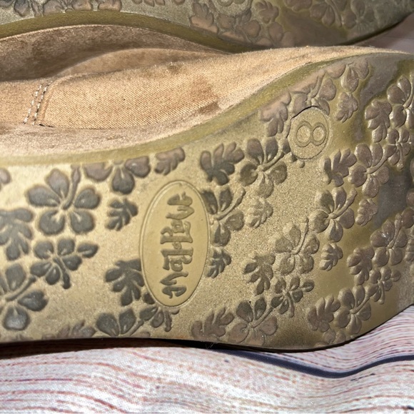 Brown Faux Suede Heeled Lace Up Booties, Size 8 - Picture 5 of 7